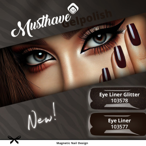 Magnetic Gelpolish Eyeliner + Eyeliner glitter
